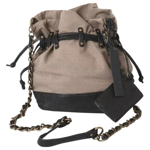 NEW Joe's Jeans bucket purse beachy summer army khaki black crossbody bag boho - Picture 1 of 10